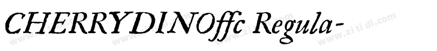 CHERRYDINOffc Regula字体转换